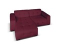 Coltar stanga 4 locuri, Kendal, Micadoni Home, BL, 256x173x79 cm, catifea, mov