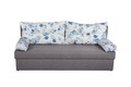 Canapea extensibila Alfi Grey 192x80x77 cm cu lada de depozitare, Blue Anemone