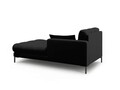 Sezlong living dreapta 1 loc, Mamaia, Micadoni Home, BL, 185x102x75 cm, tesatura tip twill, negru