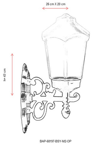 Lampa de exterior, Avonni, 685AVN1299, Plastic ABS, Negru