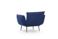 Fotoliu Jax Solo, Futon, 90x80x95 cm, metal, bleumarin