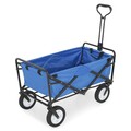 Carucior, Trolley, L.89 l.48 H.59/101.5, otel/poliester, negru/albastru