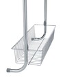 Etajera suspendabila Chrome, Wenko, 50x14x109 cm, metal/plastic PVC, argintiu lucios/gri