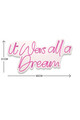 Decoratiune luminoasa LED, It was all a Dream, Benzi flexibile de neon, DC 12 V, Roz