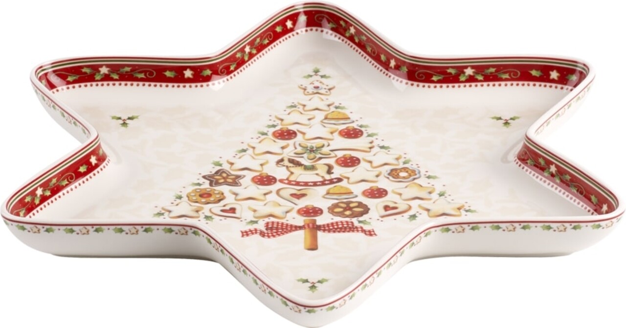 Bol, Villeroy & Boch, Winter Bakery Delight Star, 37.5x33 cm, portelan premium - 1 | YEO