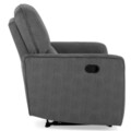 Fotoliu cu recliner manual, Adele, L.94 l.90 H.99, stofa, gri