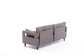 Canapea extensibila Comfort, Balcab Home, 3 locuri, 205x80x80 cm, lemn, maro