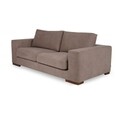 Canapea fixa Newplus, Ndesign, 2 locuri, 204x102x80 cm, lemn, maro