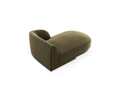 Sezlong living dreapta 2 locuri, Miley, Micadoni Home, BL, 155x92x74 cm, catifea, verde