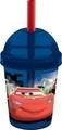 Pahar cu pai Cars, Disney, 250 ml, plastic