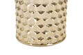 Lampa de masa, Glam Gold, Mauro Ferretti, 1 x E27, 40W, Ø30 x 47.5 cm, ceramica/fier/textil, alb/auriu