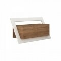 Comoda TV, Homitis, Kayt - Oak, White, 36.5x120x59 cm