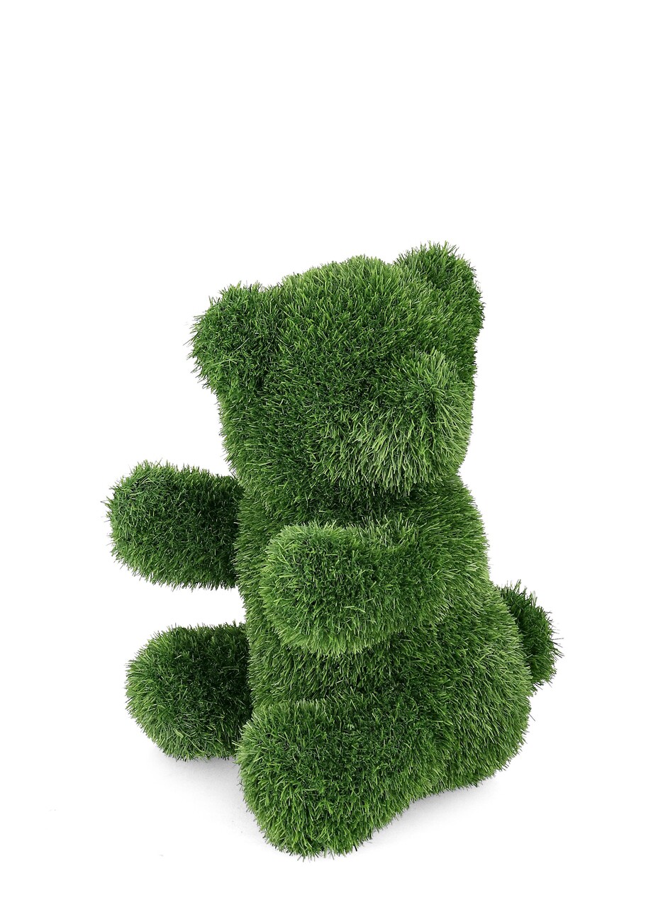 Figurina din iarba artificiala Bear, Bizzotto, 35x30x50 cm, polietilena, verde