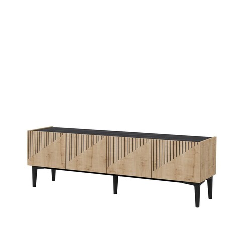 Set mobilier living, Olivia, Draw, PAL , Stejar safir / negru