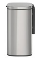 Cos de gunoi, Wenko, Sare, 5 L, 21.5 x 29.5 x 19 cm, inox, gri lucios