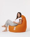 Fotoliu puf, Bean Bag, Ferndale Drop L, 80 x 80 cm, poliester impermeabil, portocaliu