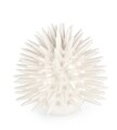 Decoratiune Abyss Sea Urchin, Bizzotto, Ø 20 x 18.5 cm, portelan, alb