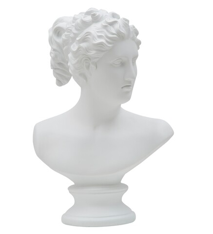 Bust decorativ, Roman Woman, Mauro Ferretti, 21.5x34 cm, polirasina, alb