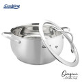 Oala cu capac 2.5 L, ORIGINI by Chef Nicolai Tand, Cooking by Heinner, 18x10 cm, inox/sticla termorezistenta, argintiu