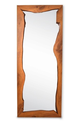 Oglinda decorativa, Massive Design, Rusele, 170x70cm, Nuc