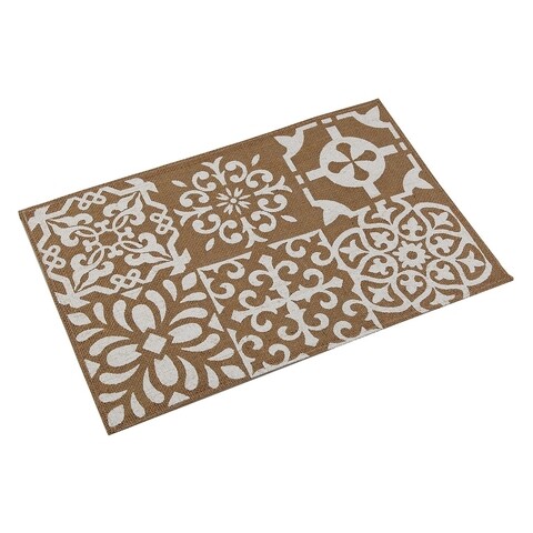 Suport pentru farfurie White Mosaic, Versa, 45 x 30 cm, ratan