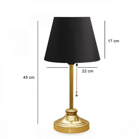 Lampa de masa, Insignio, 780SGN2529, Metal, Negru