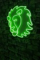 Decoratiune luminoasa LED, Lion,  Benzi flexibile de neon, DC 12 V, Verde