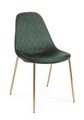 Scaun Terry, Bizzotto, catifea, 48x55x85 cm, verde inchis