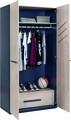 Dulap pentru haine, Çilek, Trio 2 Doors Wardrobe, 101x203x54 cm, Multicolor