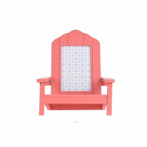 Ramă foto Beach Chair, 20 x 19 x 23 cm, MDF, corai