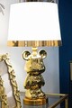 Lampa de masa Bear, Mauro Ferretti, Ø30 x 54 cm, 1 x E27, 40W, ceramica/fier, auriu