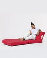 Fotoliu extensibil, Siesta, Ferndale Bean Bag, 55 - 180 cm, poliester impermeabil, rosu