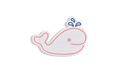 Decoratiune luminoasa LED, Baby Whale, Benzi flexibile de neon, DC 12 V, Roz / Albastru