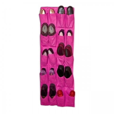 Organizator de pantofi Fuchsia, Jocca, 135 x 48 cm, PEVA, roz