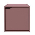 Raft modular Composite Cube W-Door, Bizzotto, 35x35x35 cm, PAL/MDF, caramiziu