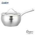 Cratita cu capac 1.8 L, ORIGINI by Chef Nicolai Tand, Cooking by Heinner, 16x9 cm, inox/sticla termorezistenta, argintiu