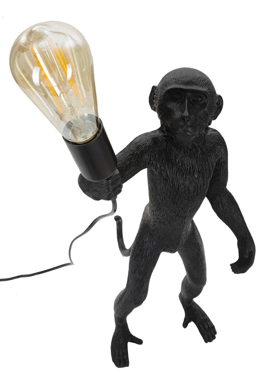 Lampa de masa Monkey, Mauro Ferretti, Ø26 x 55 cm, 1 x E27, 40W, polirasina, negru - 2 | YEO