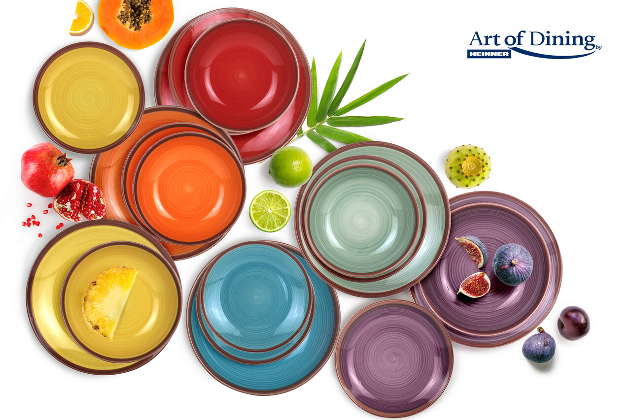 Serviciu de masa, 18 piese, Art of Dining, ceramica, multicolor