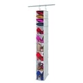 Organizator pentru incaltaminte Evie, iDesign, 7-10 rafturi, 15x30.5x137 cm, gri