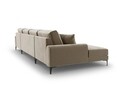 Coltar panoramic, Madara, Mazzini Sofas, 6 locuri, 334x182x90 cm, catifea, bej