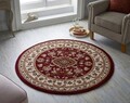 Covor Sherborne Red, Flair Rugs, D133 cm, polipropilena, rosu