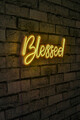 Decoratiune luminoasa LED, Blessed, Benzi flexibile de neon, DC 12 V, Galben