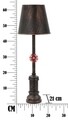 Lampa de masa Manhattan Simple, Mauro Ferretti, 21x64 cm, fier