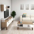 Set mobilier living, Almaren, Sumer G5020, PAL, Stejar / Alb