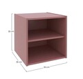 Raft modular Composite Cube W-Shelf, Bizzotto, 35x35x35 cm, PAL/MDF, caramiziu