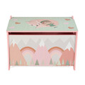 Organizator jucarii / mobilier camera copilului Pink Forest, U-grow, 60x40x37 cm, lemn, roz