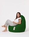 Fotoliu puf, Bean Bag, Ferndale Drop L, 80 x 80 cm, poliester impermeabil, verde