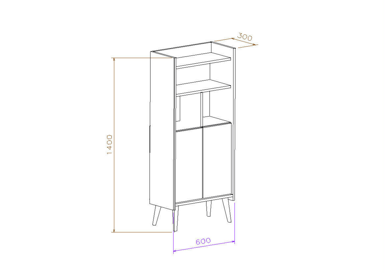 Dulap multifunctional, Lagomood, Lagomood Kiler, Antracit / Nuc