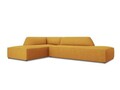 Coltar stanga 4 locuri, Ruby, Micadoni Home, BL, fara cotiera, 273x180x69 cm, poliester, galben