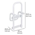 Maner de siguranta cu suport pentru prosoape, Wenko, Secura, 23 x 52 x 22.5-39 cm, aluminiu/plastic